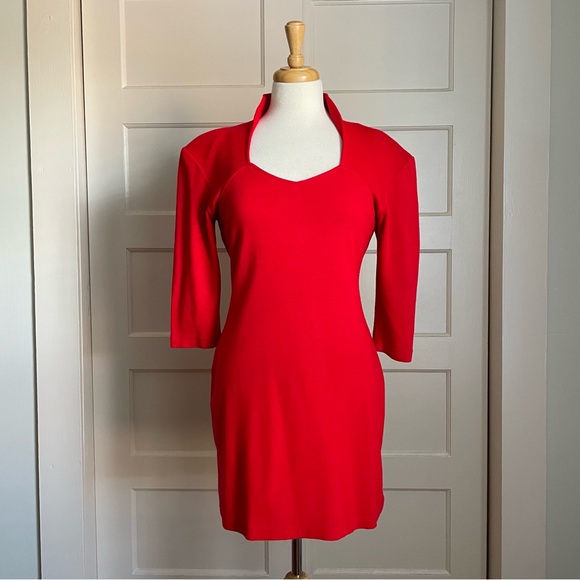 1980s Bombshell Red Dress❤️‍🔥 - Picture 1 of 7